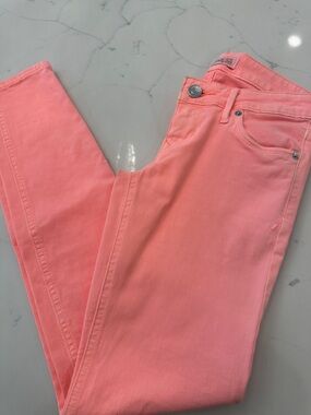 Express Coral-Pink Skinny Jeans
